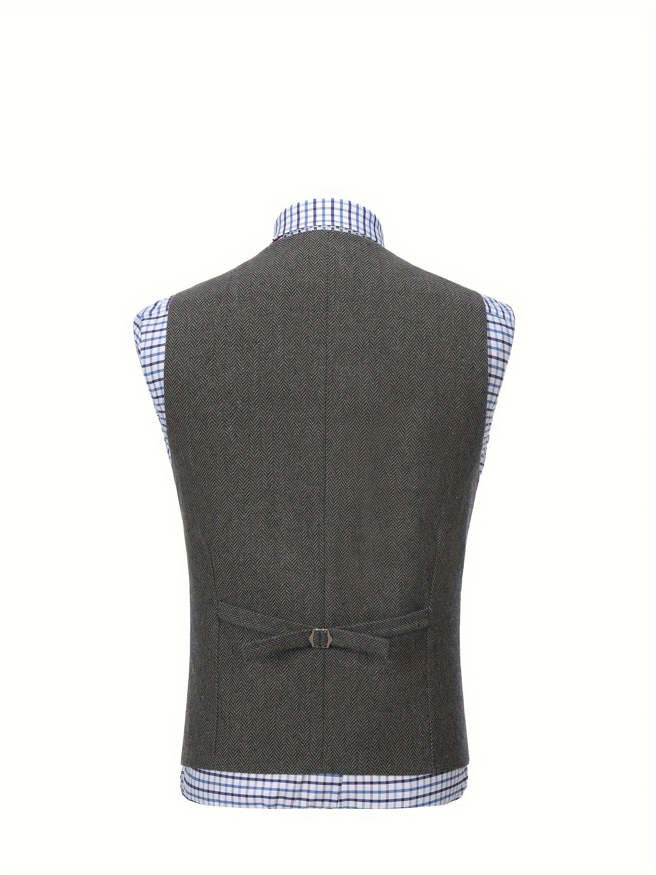 Etta | Waistcoat Brown Herringbone Tweed Notched Lapel for Women