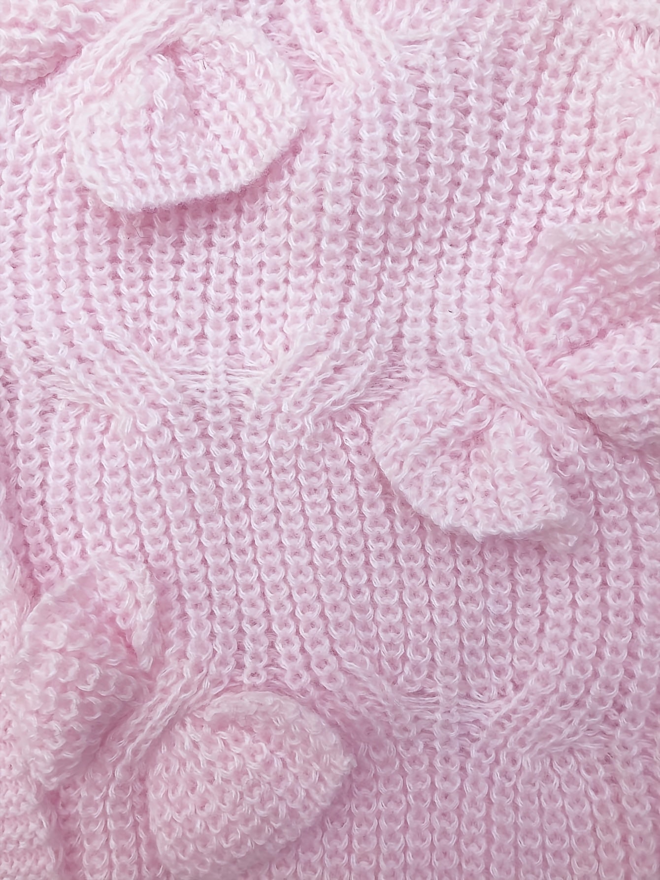 Nerissa | Cardigan Pink Knit Bow-Detail V-Neck for Women