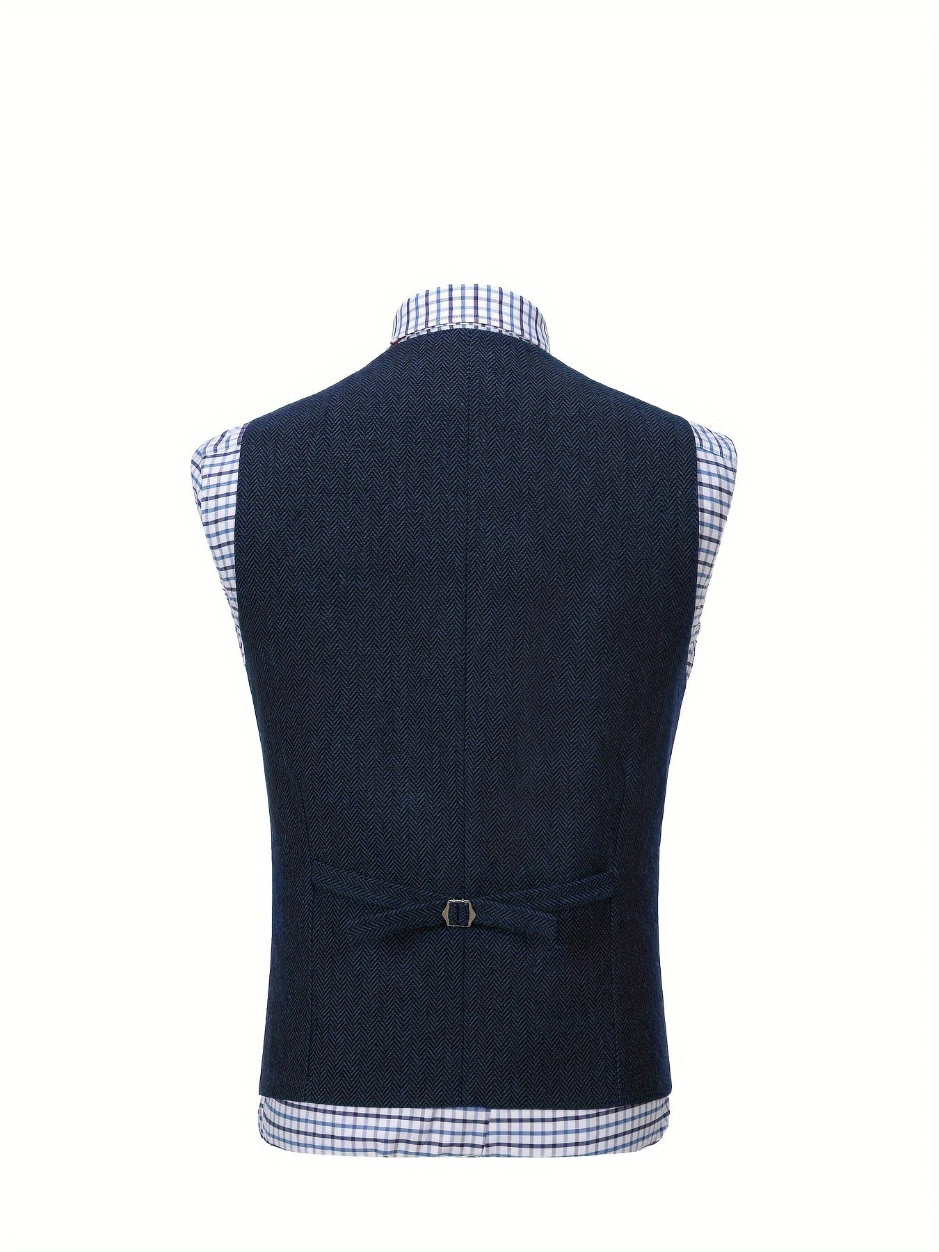 Etta | Waistcoat Brown Herringbone Tweed Notched Lapel for Women