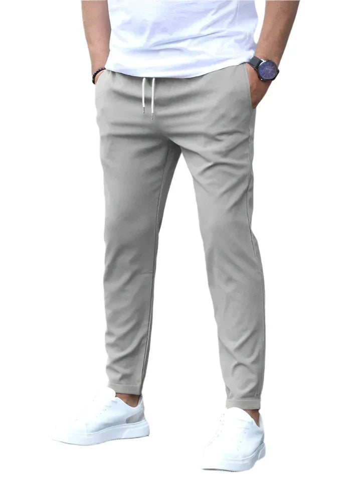 Roland | Joggers Black Stretch Slim Tapered for Men