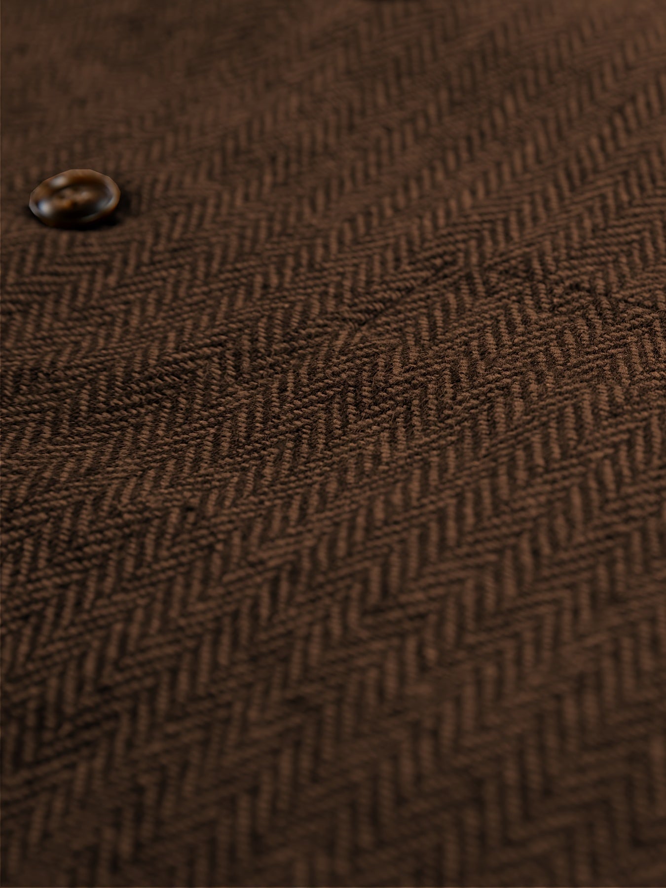 Etta | Waistcoat Brown Herringbone Tweed Notched Lapel for Women
