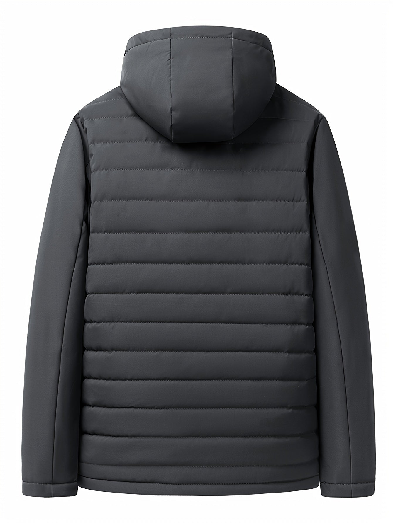 Sybil | Hooded Coat Black Fleece-Lined Insulated for Women
