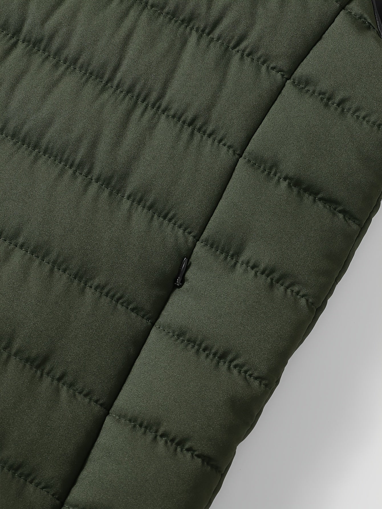 Juniper | Quilted Gilet Olive Green Stand Collar Lightweight for Women