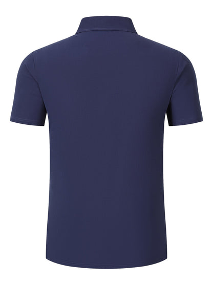 Fergus | Polo Shirt White Cotton-Linen Short Sleeve for Men