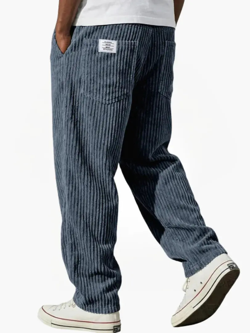 Sinclair | Trousers Grey Corduroy Relaxed Fit for Men