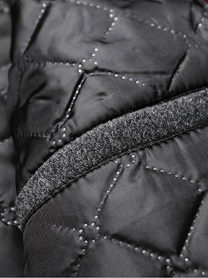 Delia | Long Overcoat Grey Wool Blend Tailored Button Front for Women