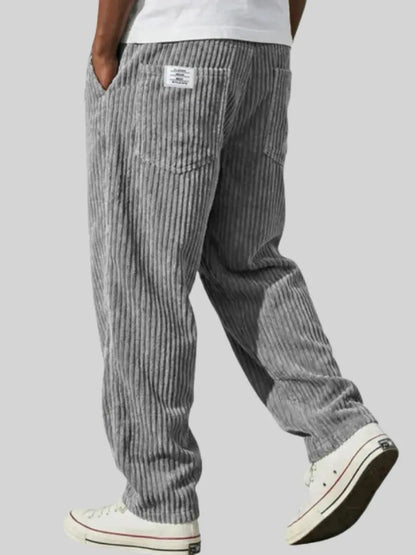 Sinclair | Trousers Grey Corduroy Relaxed Fit for Men