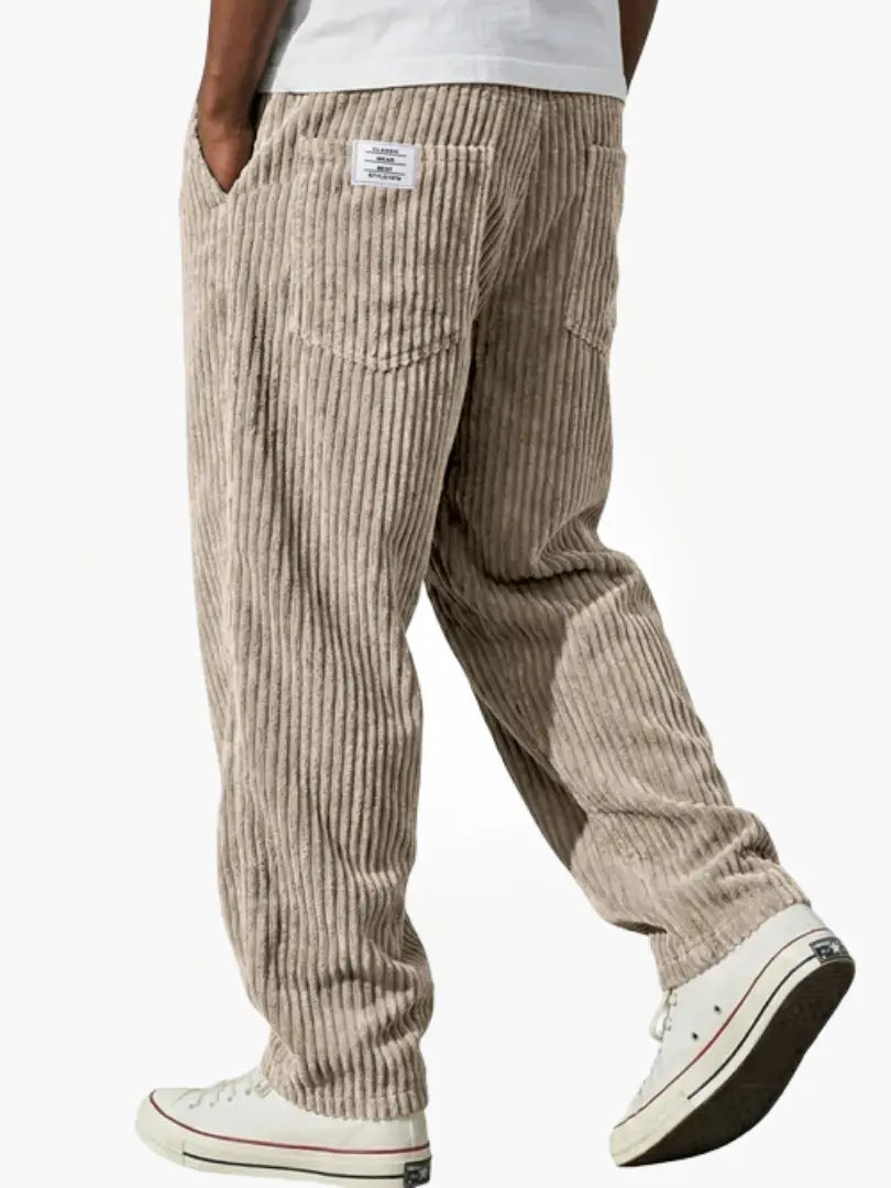 Sinclair | Trousers Grey Corduroy Relaxed Fit for Men