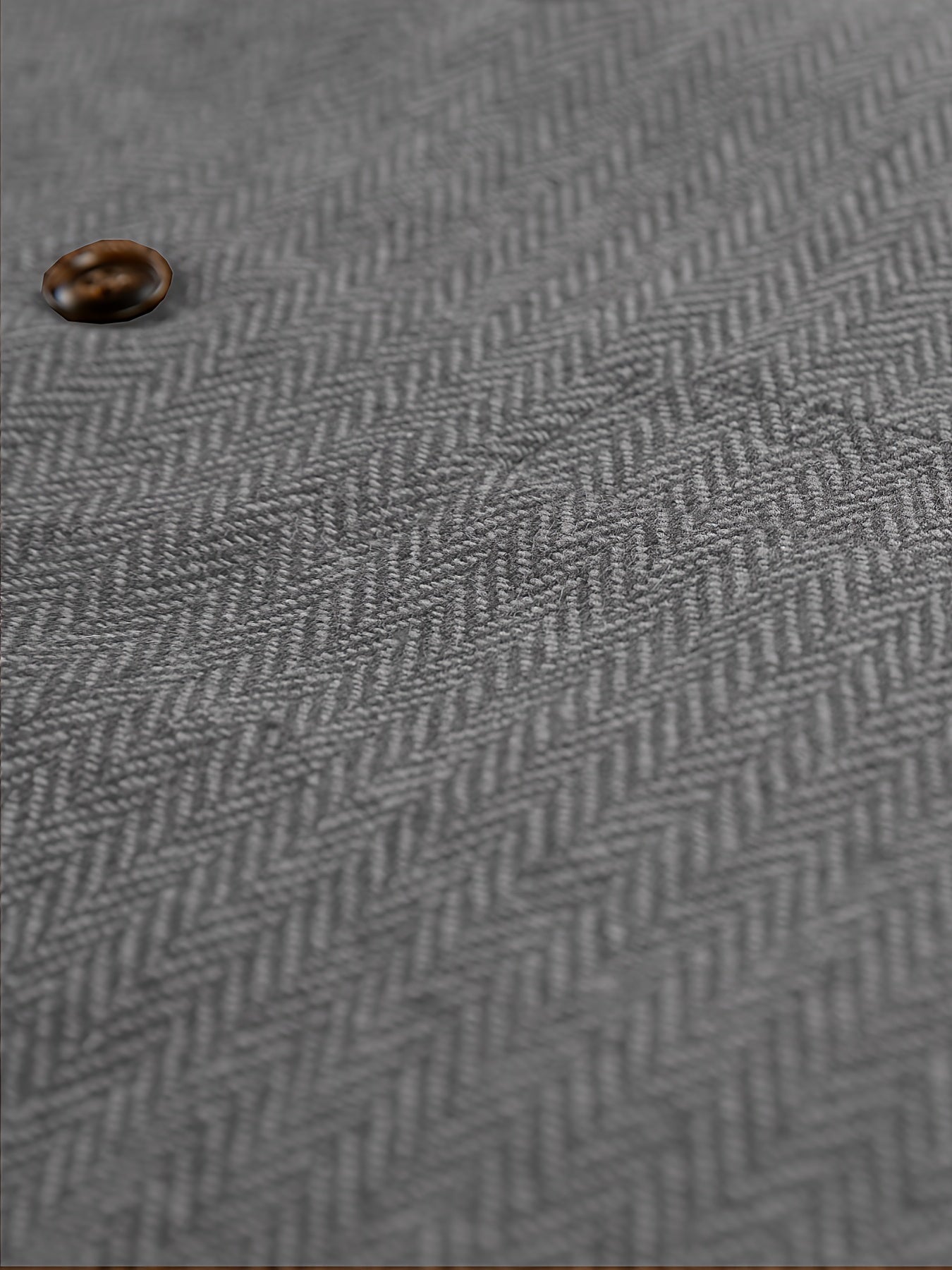 Etta | Waistcoat Brown Herringbone Tweed Notched Lapel for Women