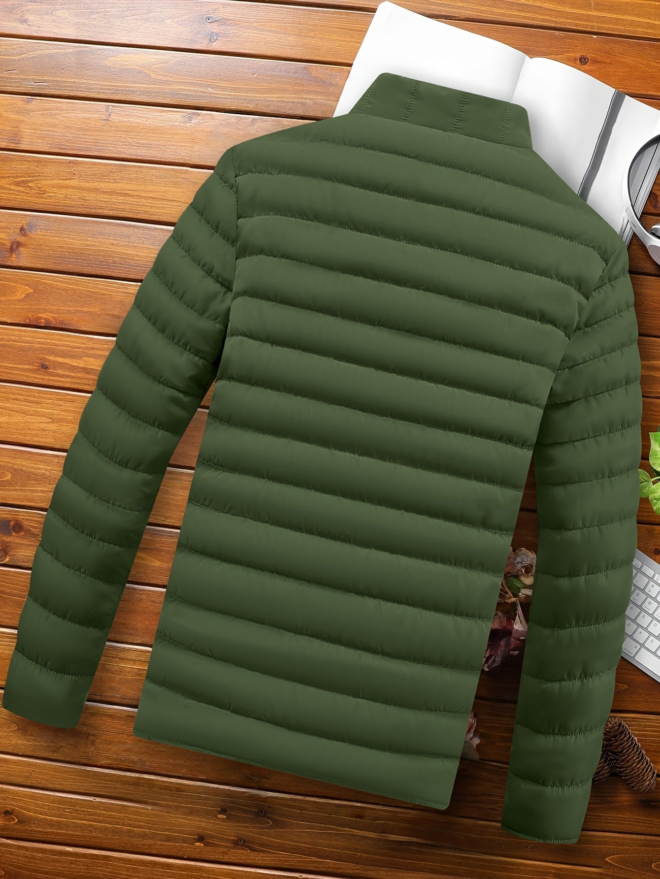 Henrietta | Puffer Jacket Mustard Yellow Quilted Stand Collar for Women