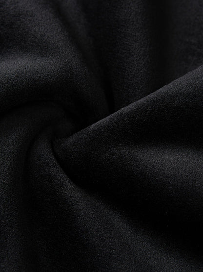 Hester | Gilet Black Fleece-Lined Zip-Up for Women