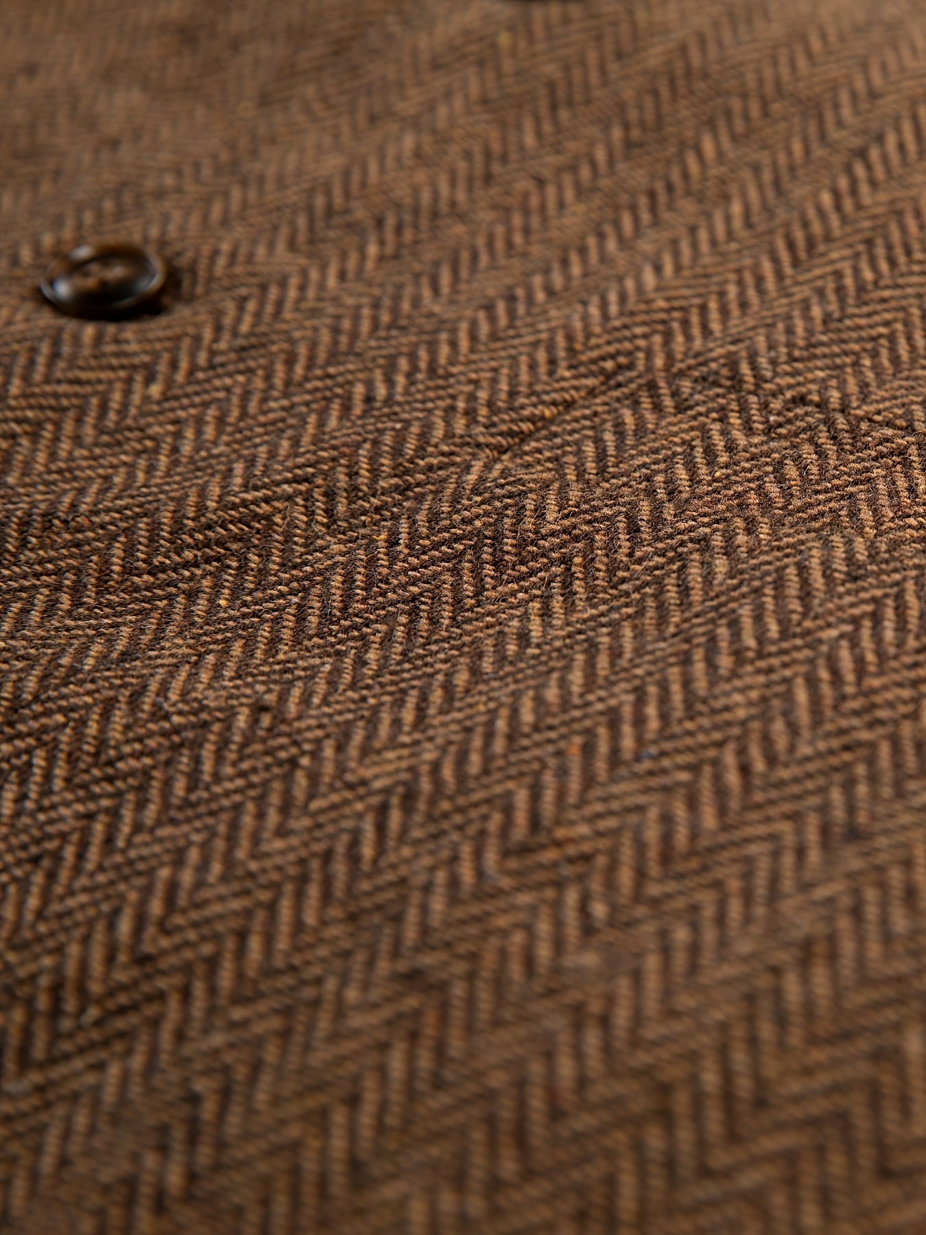 Etta | Waistcoat Brown Herringbone Tweed Notched Lapel for Women