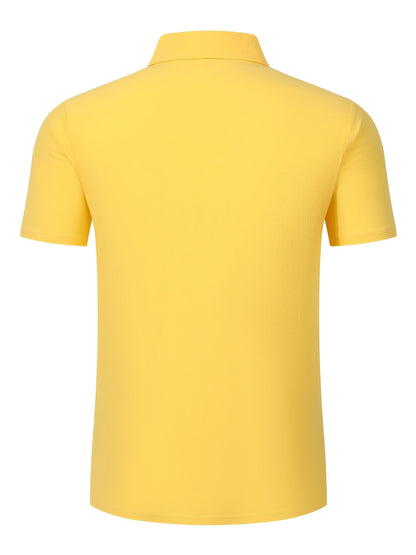 Fergus | Polo Shirt White Cotton-Linen Short Sleeve for Men