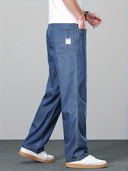 Sandy | Straight-Leg Jeans Blue Denim Relaxed Fit for Men