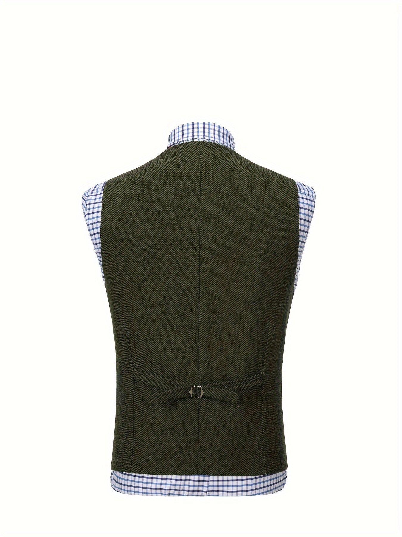 Etta | Waistcoat Brown Herringbone Tweed Notched Lapel for Women