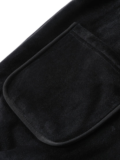 Hester | Gilet Black Fleece-Lined Zip-Up for Women