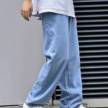 Selwyn | Wide-Leg Jeans Light Blue Denim Relaxed Fit for Men