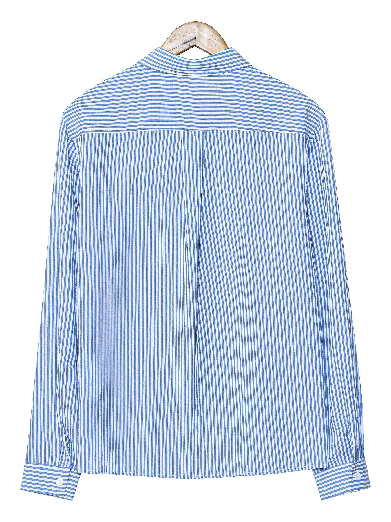 Hugh | Striped Shirt Cream Textured Woven Long Sleeve for Men