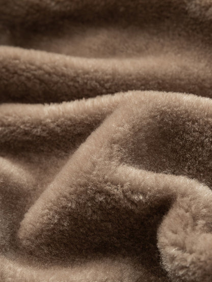 Sybil | Hooded Coat Black Fleece-Lined Insulated for Women
