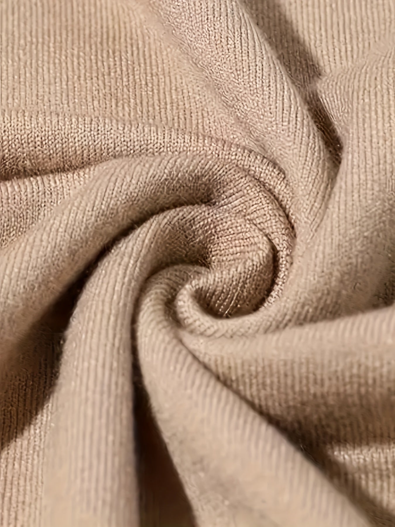 Tobias | Mock Neck Jumper Camel Ribbed Knit for Men