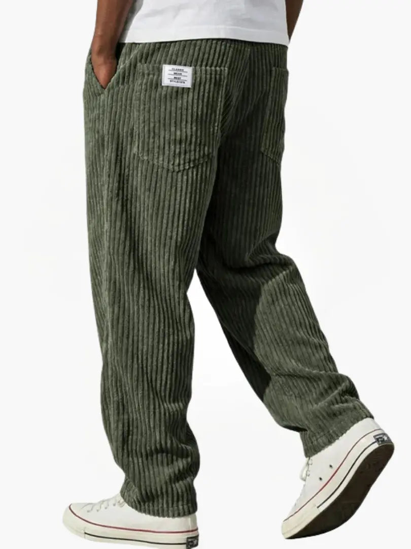 Sinclair | Trousers Grey Corduroy Relaxed Fit for Men