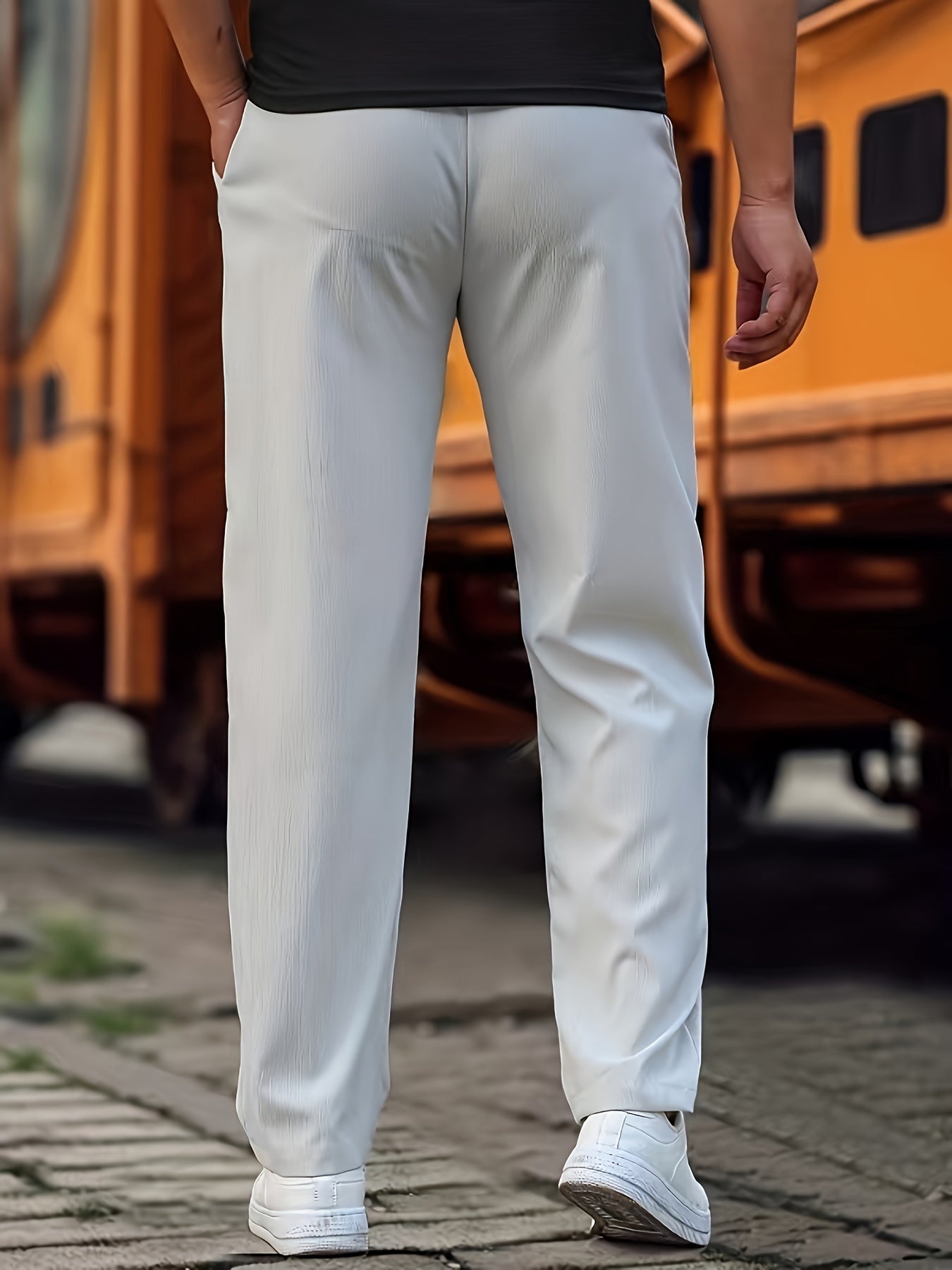 Kenneth | Trousers Navy Stretch Regular Fit for Men