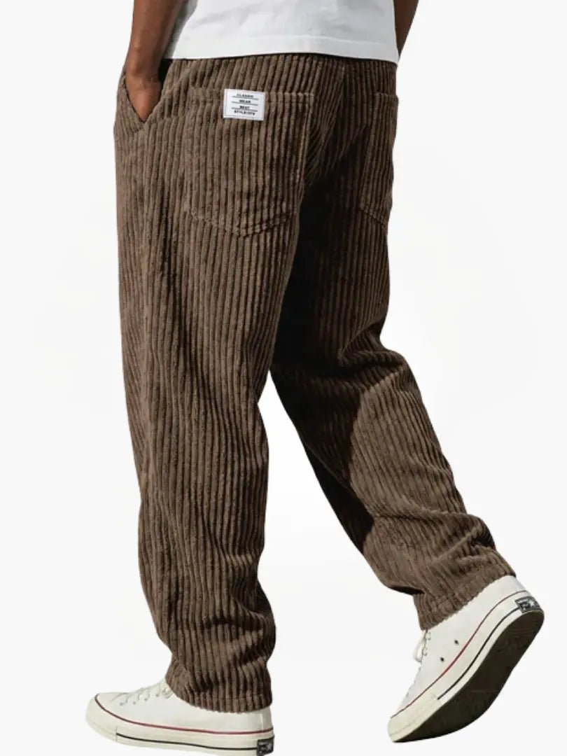 Sinclair | Trousers Grey Corduroy Relaxed Fit for Men