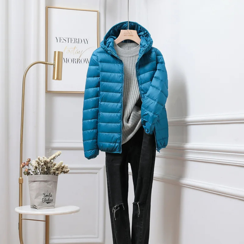 Daisy | Cropped Puffer Jacket Pink Lightweight Hooded for Women