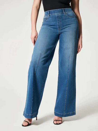 Rosalind | Wide-Leg Jeans Mid Blue Denim High-Waist for Women
