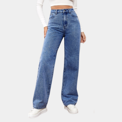 Phoebe | Wide-Leg Jeans Blue Denim High-Waist for Women