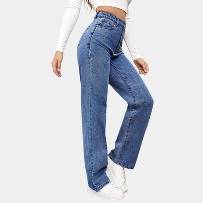 Phoebe | Wide-Leg Jeans Blue Denim High-Waist for Women