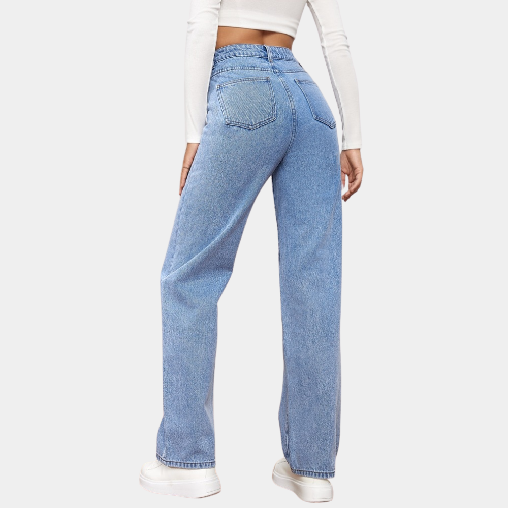 Phoebe | Wide-Leg Jeans Blue Denim High-Waist for Women