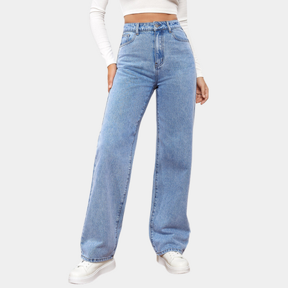 Phoebe | Wide-Leg Jeans Blue Denim High-Waist for Women