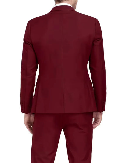 Montgomery | Suit Ivory Slim Fit Three-Piece Notch Lapel for Men