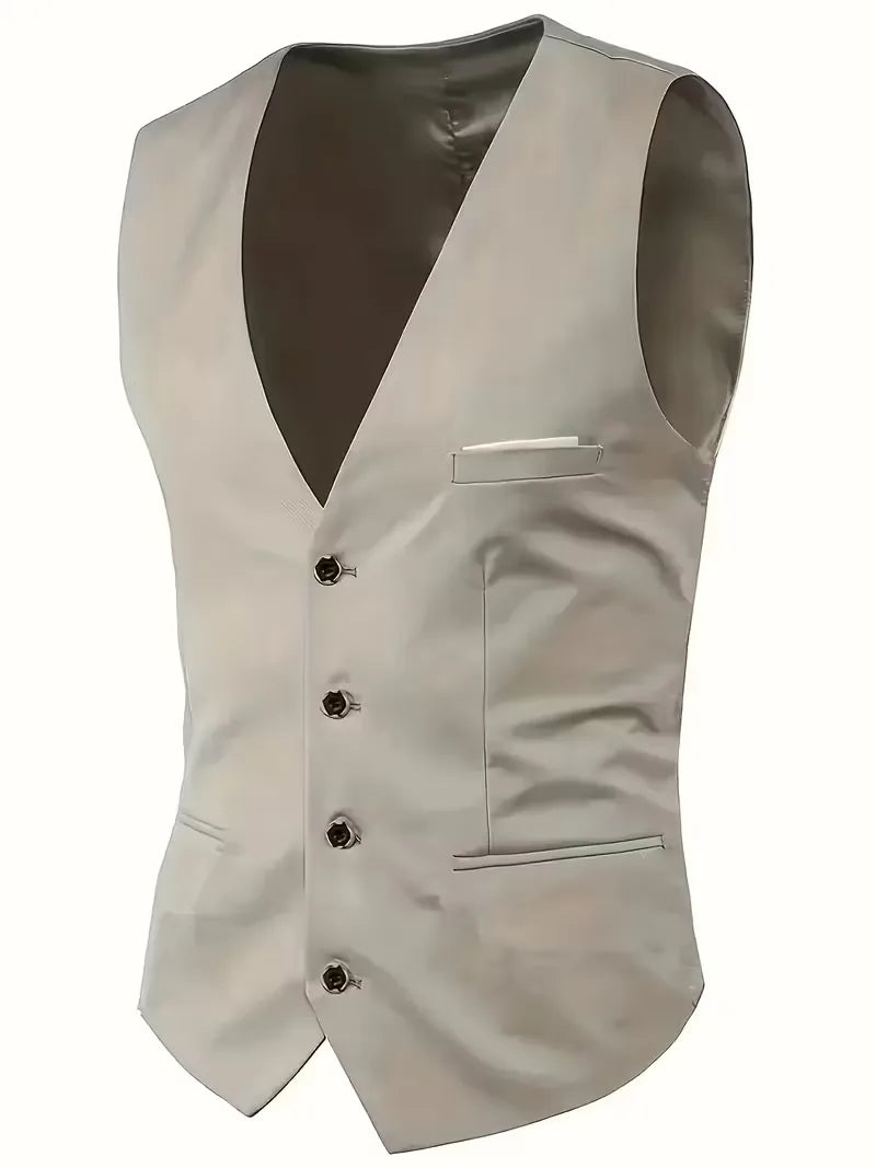 Montgomery | Suit Ivory Slim Fit Three-Piece Notch Lapel for Men