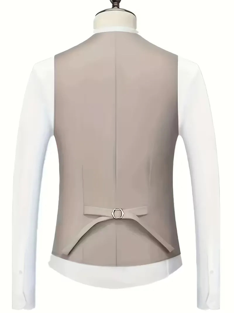 Montgomery | Suit Ivory Slim Fit Three-Piece Notch Lapel for Men