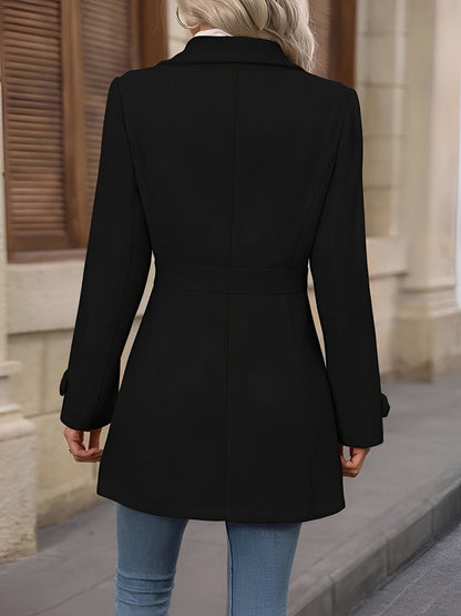 Evangeline | Trench Coat Camel Double-Breasted Belted for Women