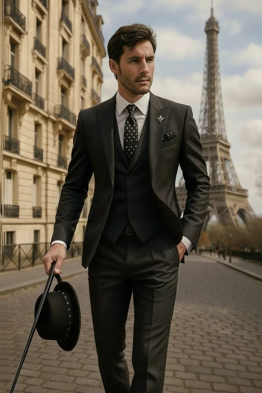 Benedict | Suit Emerald Green Three-Piece Slim Fit for Men