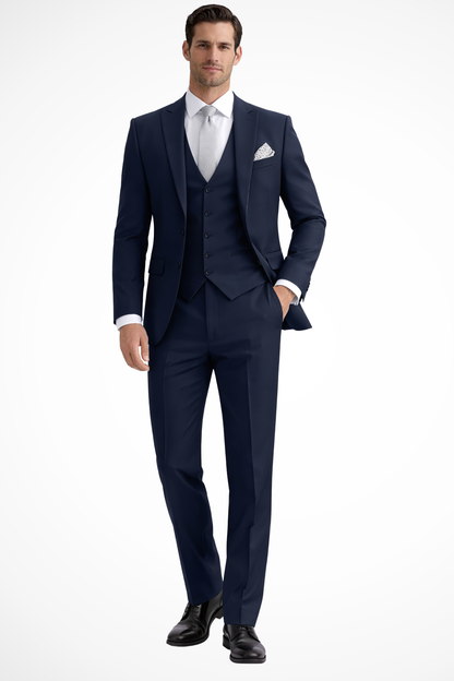 Reginald | Suit Sage Green Slim Fit Three-Piece Peak Lapel for Men