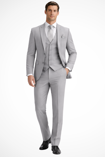 Reginald | Suit Sage Green Slim Fit Three-Piece Peak Lapel for Men