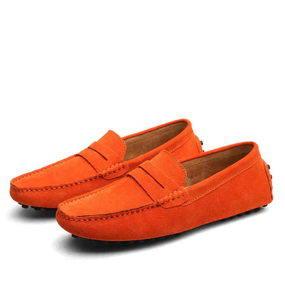 Quentin | Loafers Tan Suede Penny Slip-On for Men