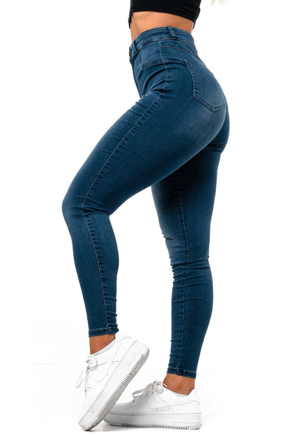 Gemma | Skinny Jeans Black High-Waist Stretch Cotton for Women