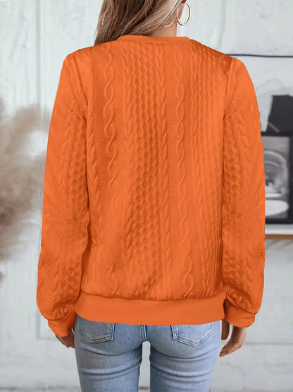 Phoebe | Bomber Jacket White Cable-Knit Zip-Up for Women