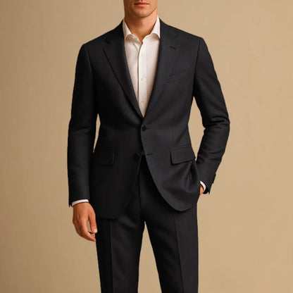 Piers | Suit Grey Wool-Blend Slim Fit Single-Breasted for Men