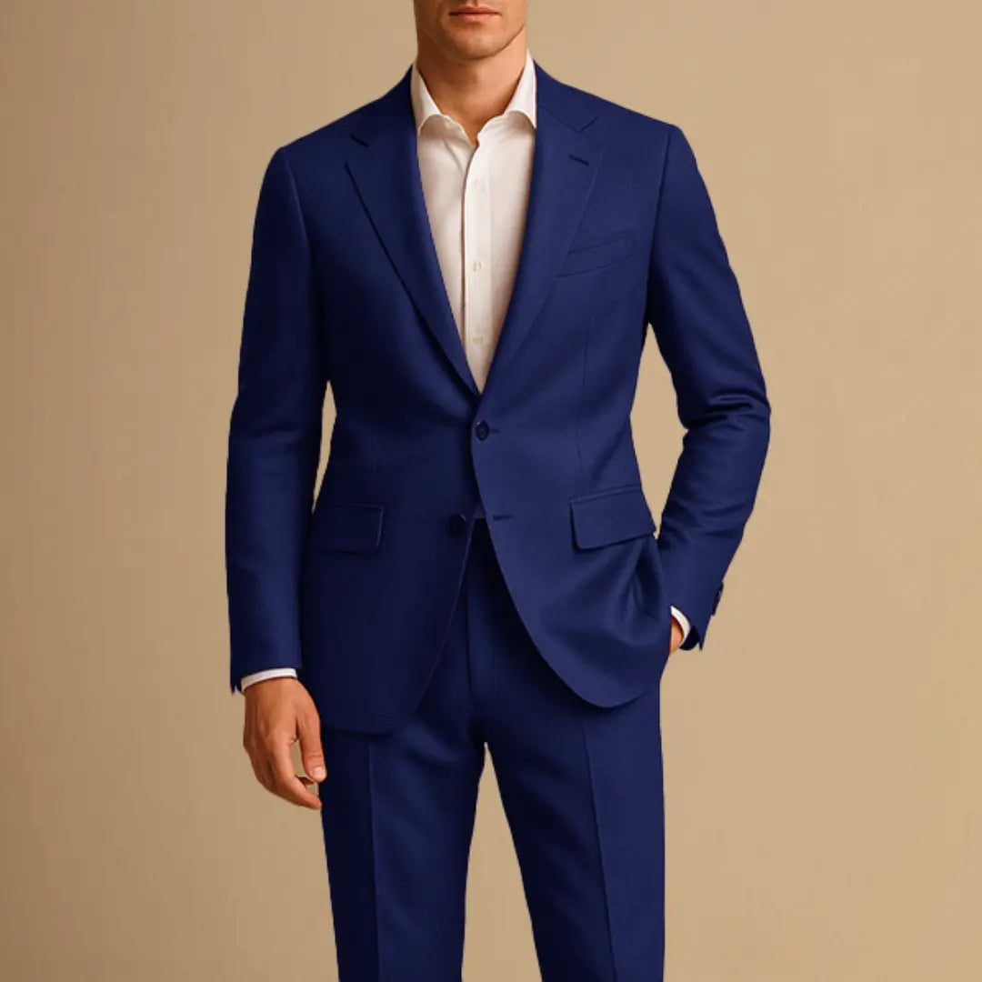 Piers | Suit Grey Wool-Blend Slim Fit Single-Breasted for Men