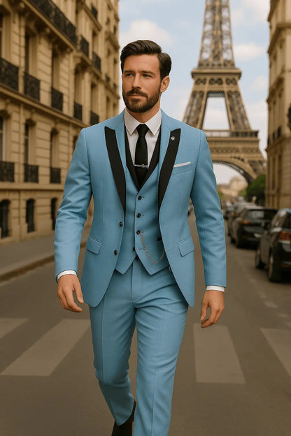 Benedict | Suit Emerald Green Three-Piece Slim Fit for Men