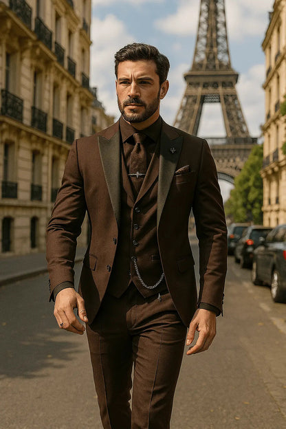 Benedict | Suit Emerald Green Three-Piece Slim Fit for Men