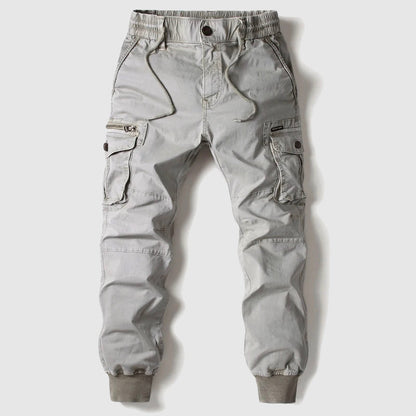 Digby | Cargo Joggers Khaki Cotton Cuffed Drawstring for Men