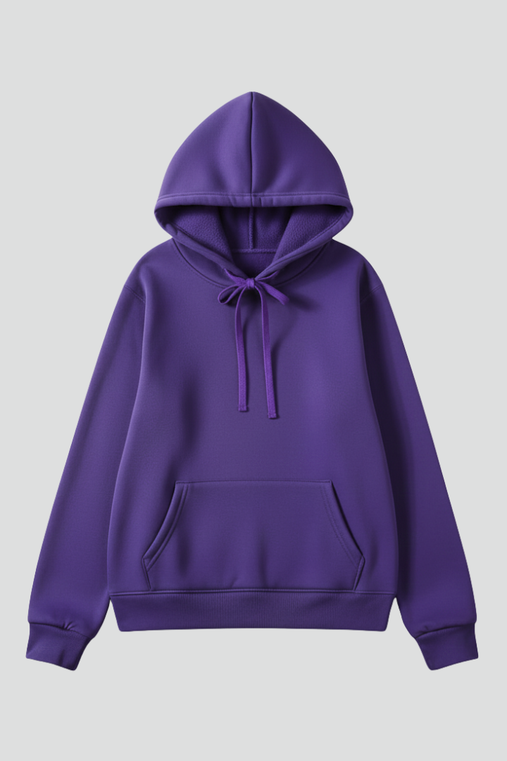 Eliza | Hoodie Purple Fleece Oversized Fit for Women