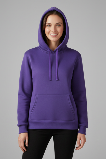 Eliza | Hoodie Purple Fleece Oversized Fit for Women